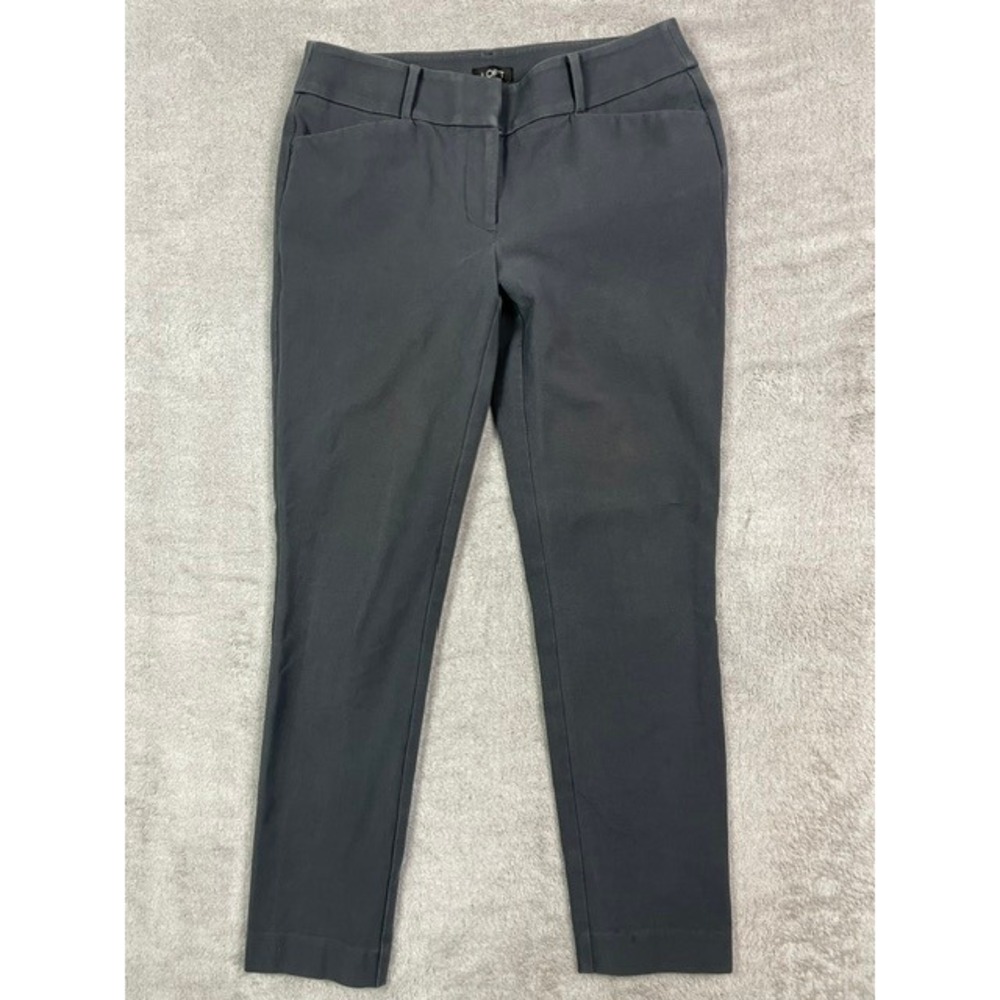 LOFT Julie Skinny Pants Women's Size 2 Gray Stretch Ankle Career Work Casual